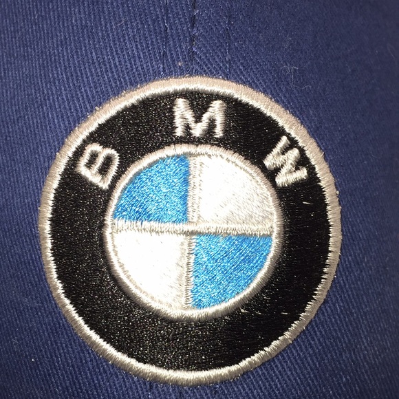 BMW Logo Vehicle Brand Baseball Cap Hat Blue & White Luxury - Picture 2 of 9